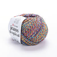 Yarnart JEANS TROPICAL (Ярнарт Джинс Тропікал) № 612 (Пряжа напівбавовна, нитки для в'язання)