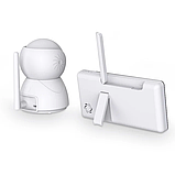 Цифрова відеоняня Baby Monitor з 5-дюймовим IPS-екраном, акумулятором 5000 мА·год, нічним баченням і двостороннім, фото 4