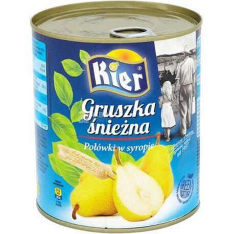 Груша(сніжна), половинками в легкому сиропіи  - 820 грам