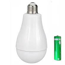 Світлодіодна LED лампочка з акумулятором FA-3915, 15W, E27, 1x18650
