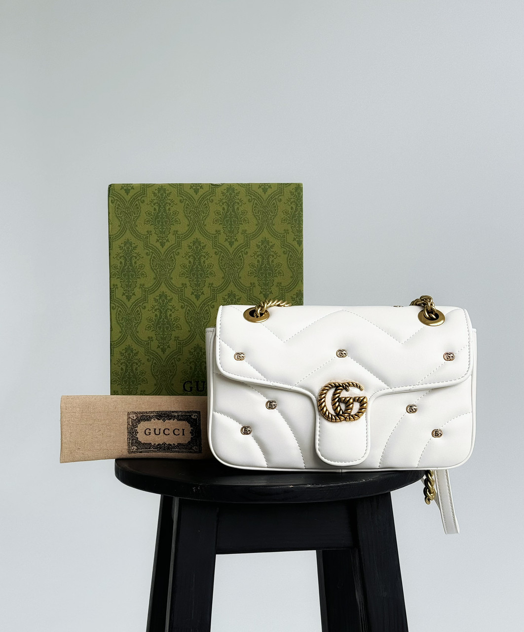 Жіноча брендова сумка Гуччі / стильна жіноча сумочка на ремені Gucci, фото 1