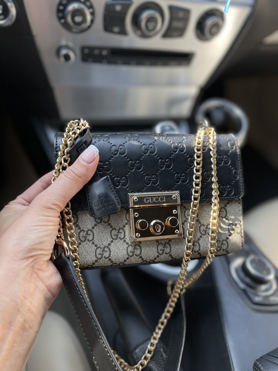 Жіноча брендова сумка Гуччі / стильна жіноча сумочка на ремені Gucci, фото 1