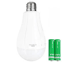 Світлодіодна LED лампочка з акумулятором FA-E3920, 20W, E27, 2x18650