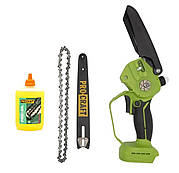 Акумуляторна безщіткова ланцюгова міні пила БЕЗ АКБ І ЗП PROCRAFT PKA-44 Brushless 2 шини 2 ланцюги 15/20см