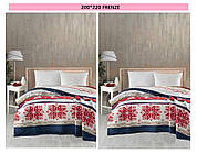 Новорічні турецькі бавовняні пледи 200*220 TM Vefa Frenze