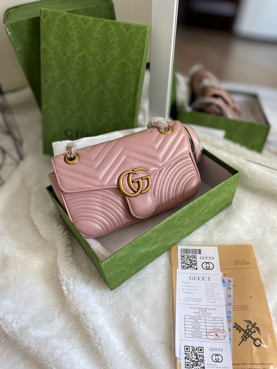 Жіноча брендова сумка Гуччі / стильна жіноча сумочка на ремені Gucci, фото 1