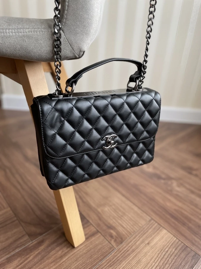 Жіноча брендова сумка Шанель / стильна жіноча сумочка на ремені Chanel, фото 1