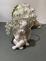 Весільний обідок для волосся. Ручна робота