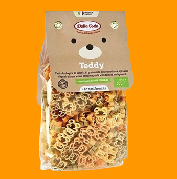 Макарони DALLA COSTA BIO, Baby Teddy tricolor 200 гр. Італія