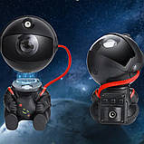 Нічник Астронавт дитячий лазерний проектор зоряного неба світильник Космонавт із Bluetooth колонкою та пультом, фото 5