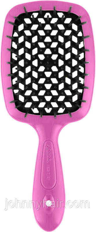 Janeke Superbrush щітка для волосся рожева з чорним, фото 1