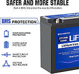 Акумулятор Eco Worthy LiFePO4 12V 24Ah (288Wh) літій залізо фосфатна батарея із вбудованим BMS, 3000+ циклів, фото 7