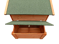 Курник HECHT OLIVER, 134 x 90 x 99 см, деревина ялиці, з бітумним дахом, фото 2