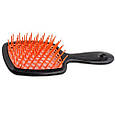 Janeke Superbrush щітка для волосся чорно-помаранчева, фото 3