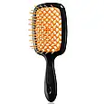 Janeke Superbrush щітка для волосся чорно-помаранчева, фото 4