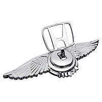 Емблема приціл Honda орлині крила (металева LUXE версія) Хром 150г (на скотчі)