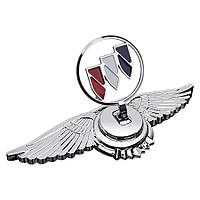 Емблема приціл Buick орлині крила метал хром 215х70х72 мм (на скотчі)