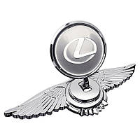 Емблема приціл Lexus орлині крила (металева LUXE версія) Хром 150г (на скотчі)