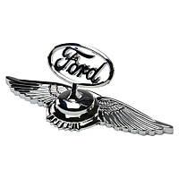 Емблема приціл Ford орлині крила (металева LUXE версія) Хром 150г (на скотчі)