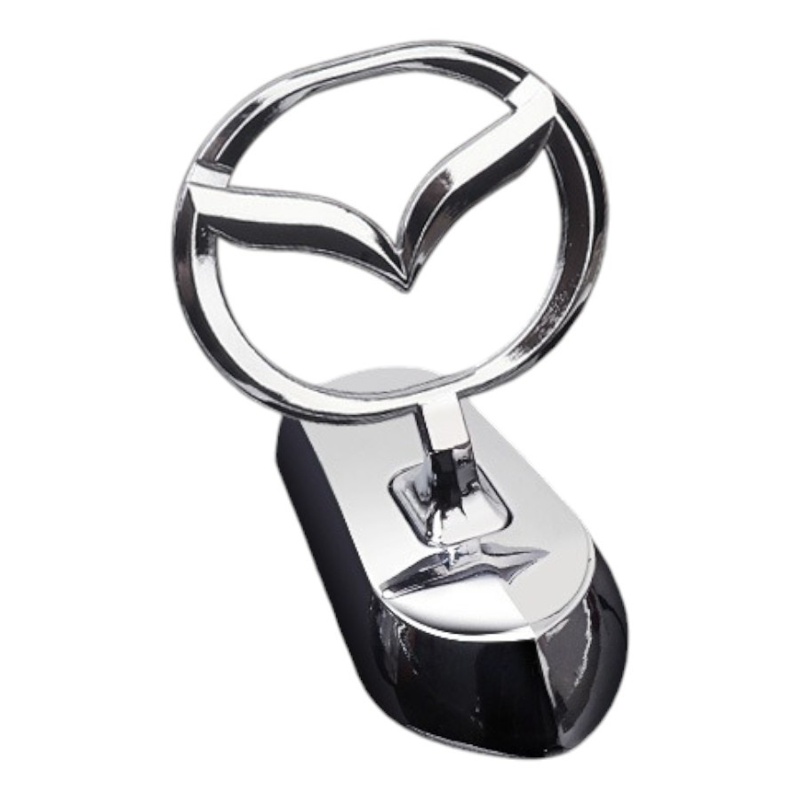 Емблема приціл Mazda (металева LUXE версія) Хром 140г (на скотчі), фото 1