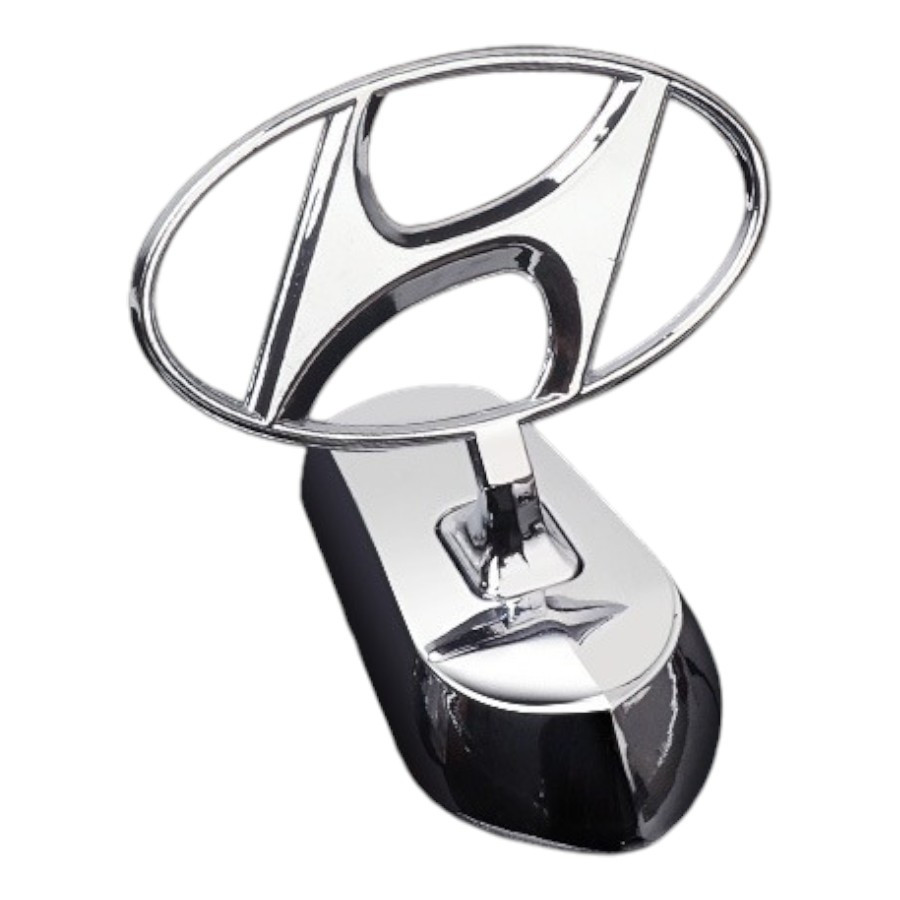 Емблема приціл Hyundai (металева LUXE версія) Хром 140г (на скотчі), фото 1