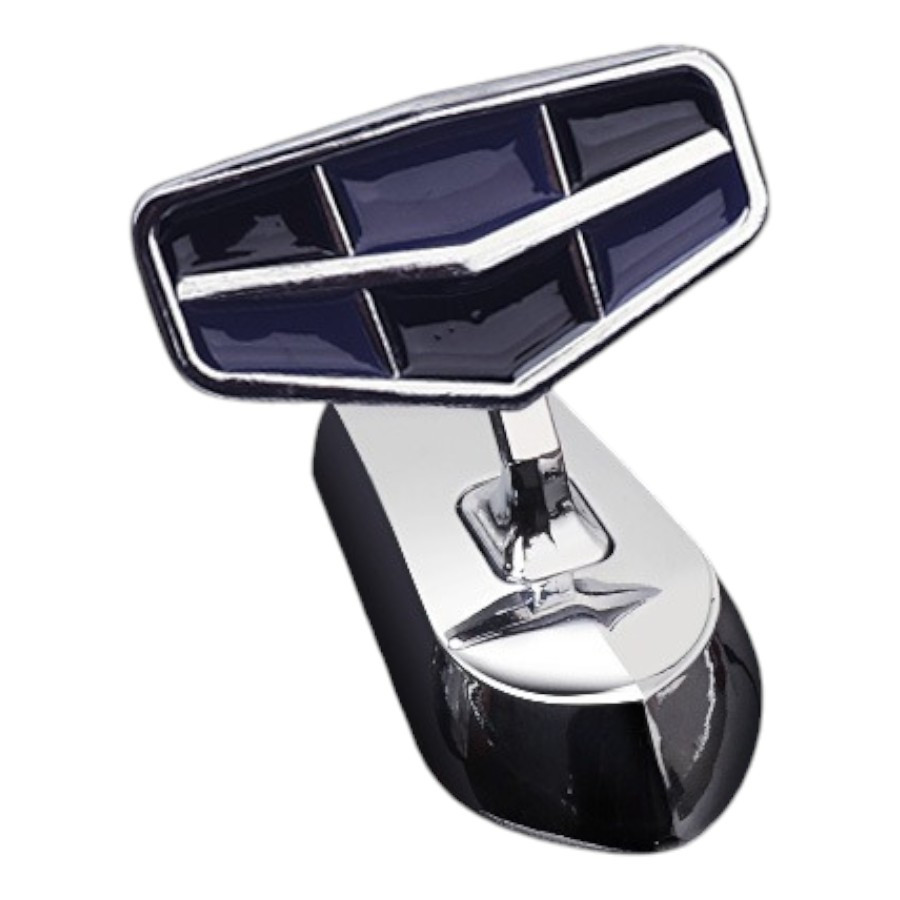 Емблема приціл Geely (металева LUXE версія) Хром 140г (на скотчі), фото 1