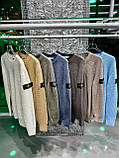 Чоловіча кофта светр Stone Island CK8838 біла XL, фото 3