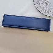 Коробочка для браслета синя з дизайнерського текстилю