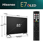 Телевізор HISENSE 85E7NQ, фото 7