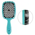 Janeke Superbrush  щітка для волосся  бірюза з чорним, фото 3