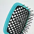 Janeke Superbrush  щітка для волосся  бірюза з чорним, фото 5
