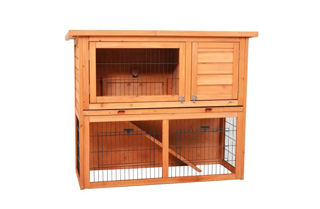 Клітка для домашніх тварин HECHT BUNNY, двоярусна кролятниця, 111,5 x 45 x 92 см, фото 1