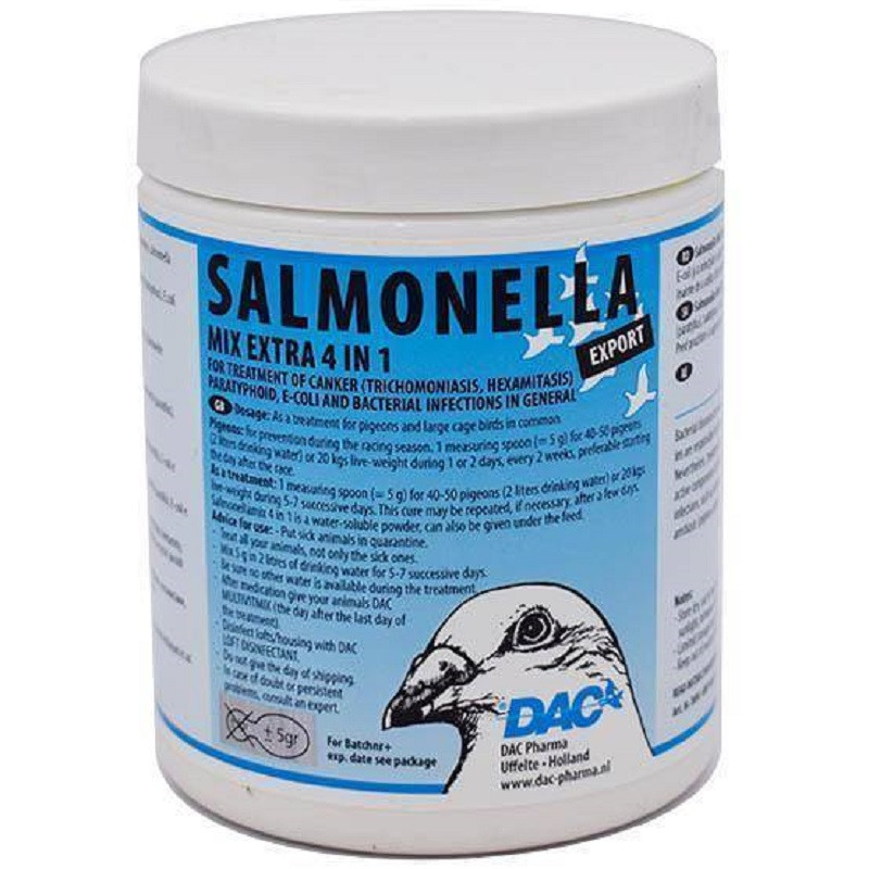 Антибіотик 100 грамів для голубів Salmonella mix extra 4 in 1, фото 1