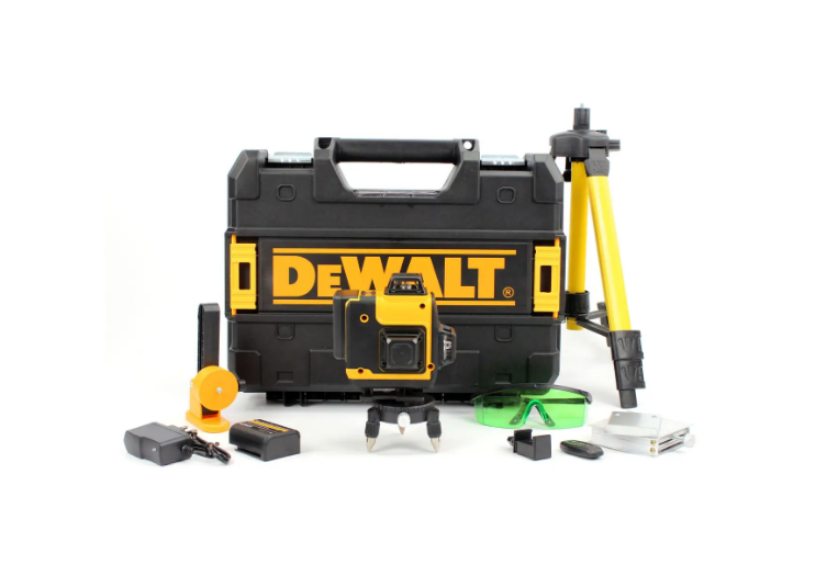 Акумуляторний лазерний нівелір DeWalt DCLE34031N 3D-4D рівень (24V, 5AH). АКБ рівень Деволт