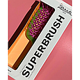 Janeke Superbrush щітка для волосся салатова-рожева, фото 3