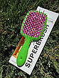 Janeke Superbrush щітка для волосся салатова-рожева, фото 4