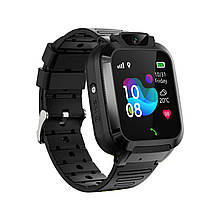 Дитячий смарт годинник Smart baby watch Q20 GPS з сім картою, камерою, прослуховуванням Чорний, фото 6