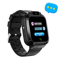 Дитячий смарт годинник Smart baby watch Q20 GPS з сім картою, камерою, прослуховуванням Чорний, фото 4