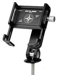 Тримач гаджета GUB G-90 алюмінієвий в кришку рульової, з поворотним механізмом, чорний