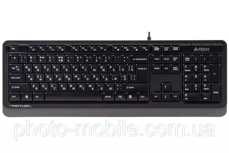 Клавіатура A4tech FK10 Black/Grey