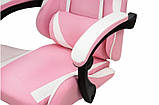 Крісло комп'ютерне Слім колір РОЖЕВО-БІЛИЙ ТМ Мікс Меблі, фото 5