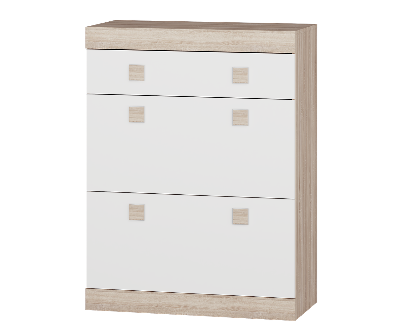 Тумба для взуття Соната 800, Дуб Сонома, Білий, фото 1