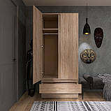 Шафа дводверна Лайт ШЛ-2 з шухлядами, Дуб Сонома, фото 6