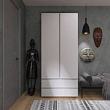 Шафа дводверна Лайт ШЛ-2 з шухлядами, Німфея Альба, фото 2