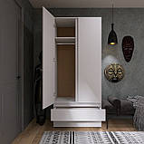 Шафа дводверна Лайт ШЛ-2 з шухлядами, Німфея Альба, фото 6