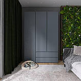 Шафа тридверна Лайт ШЛ-3, Графіт, фото 2