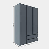 Шафа тридверна Лайт ШЛ-3, Графіт, фото 5