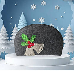 Сумочка міні для подарунків і цукерок Betty Pretty з сукна сіра R25GRYHH