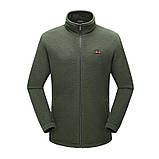 Флісова кофта з підігрівом ФлісоТерм зелену розмір L, фото 2