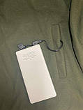 Флісова кофта з підігрівом ФлісоТерм зелену розмір L, фото 3